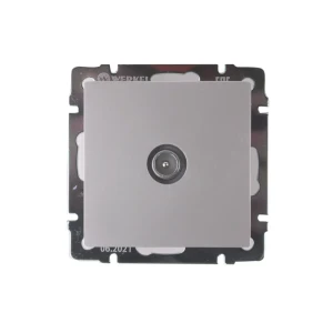 Розетка телевизионная проходная Werkel цвет серебряный