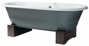 Gentry Home Отдельностоящая чугунная ванна на деревянных ножках Vasche da bagno in ghisa 9153