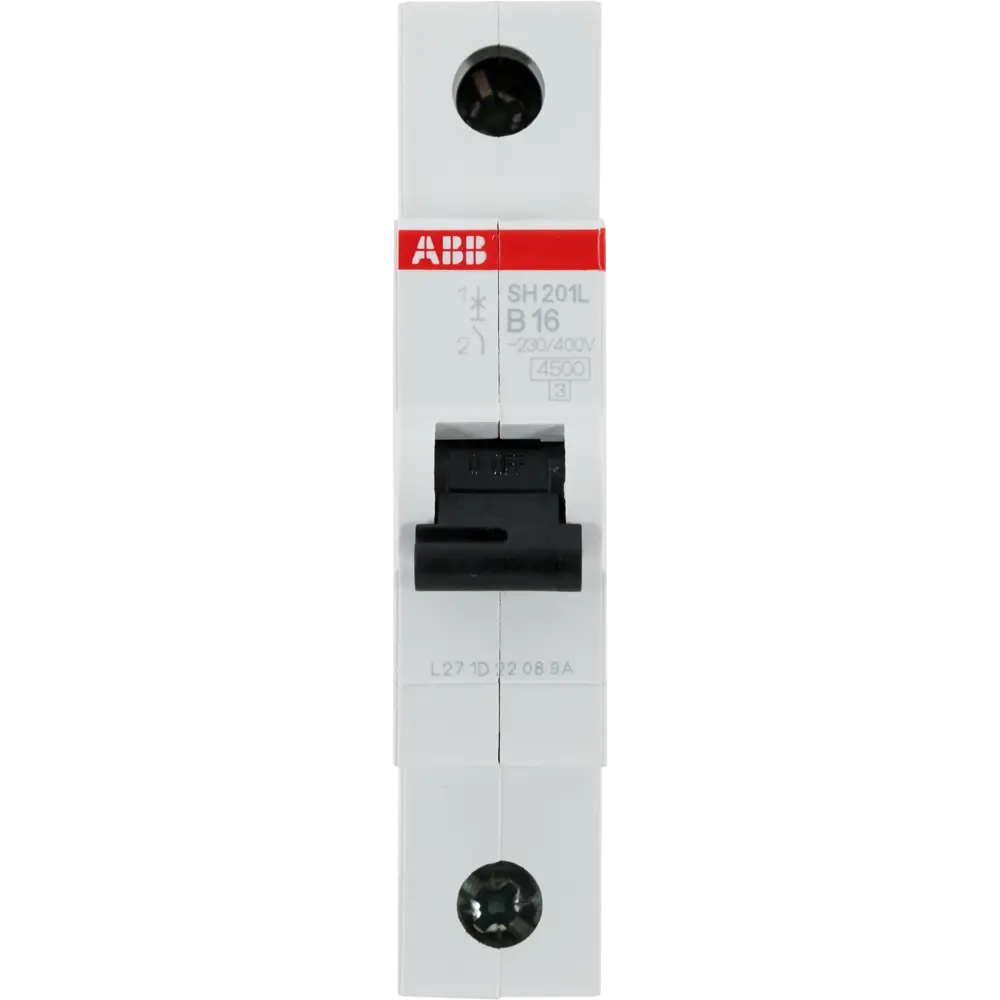 Автоматический выключатель ABB SH201L 1P B16 А 4.5 кА 2CDS241001R0164 STLM-2175638 - Вид №1
