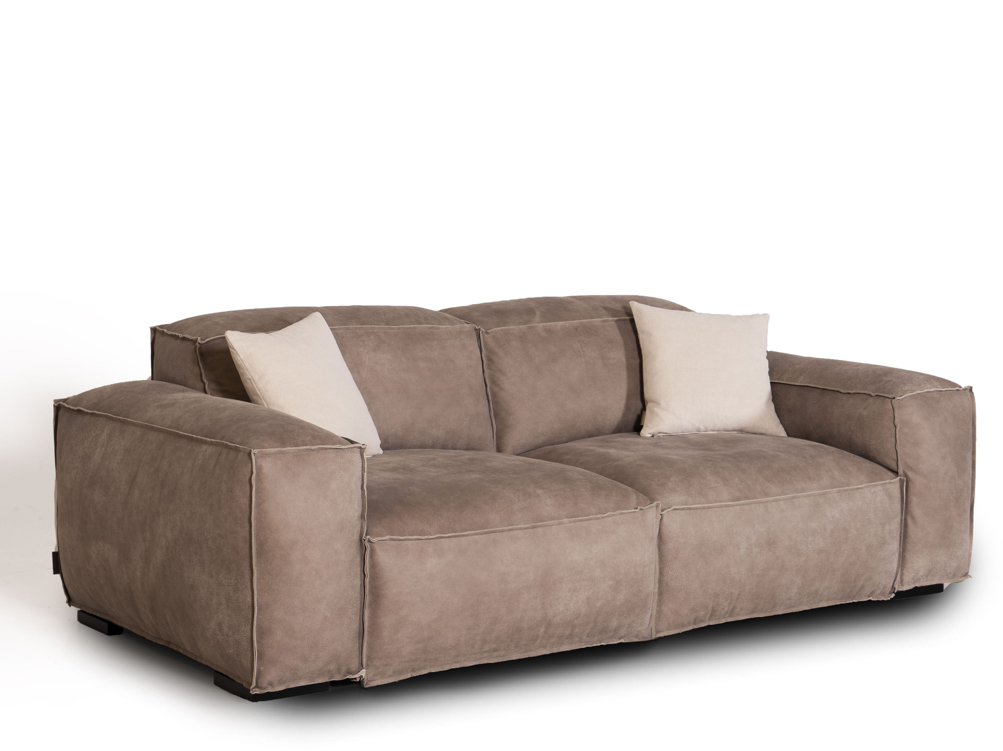 2-местный секционный диван из кожи Бронко Mantellassi 1926 Placido ARCH-00125583 - Вид №4