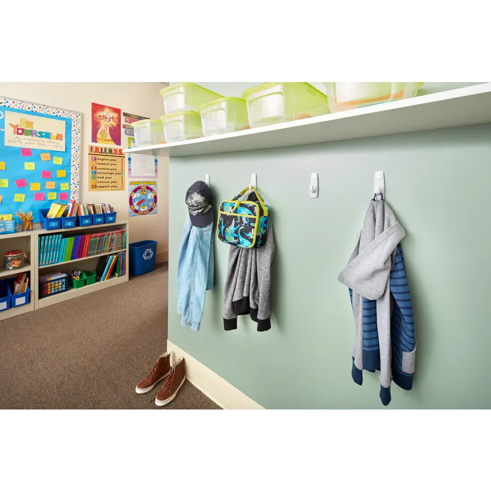 Крючок Command максимальная нагрузка 1.35 кг 35 мм пластик цвет белый 2 шт Santreyd STLM-2093169 - Вид №6