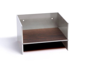 Алюминиевая и деревянная полка