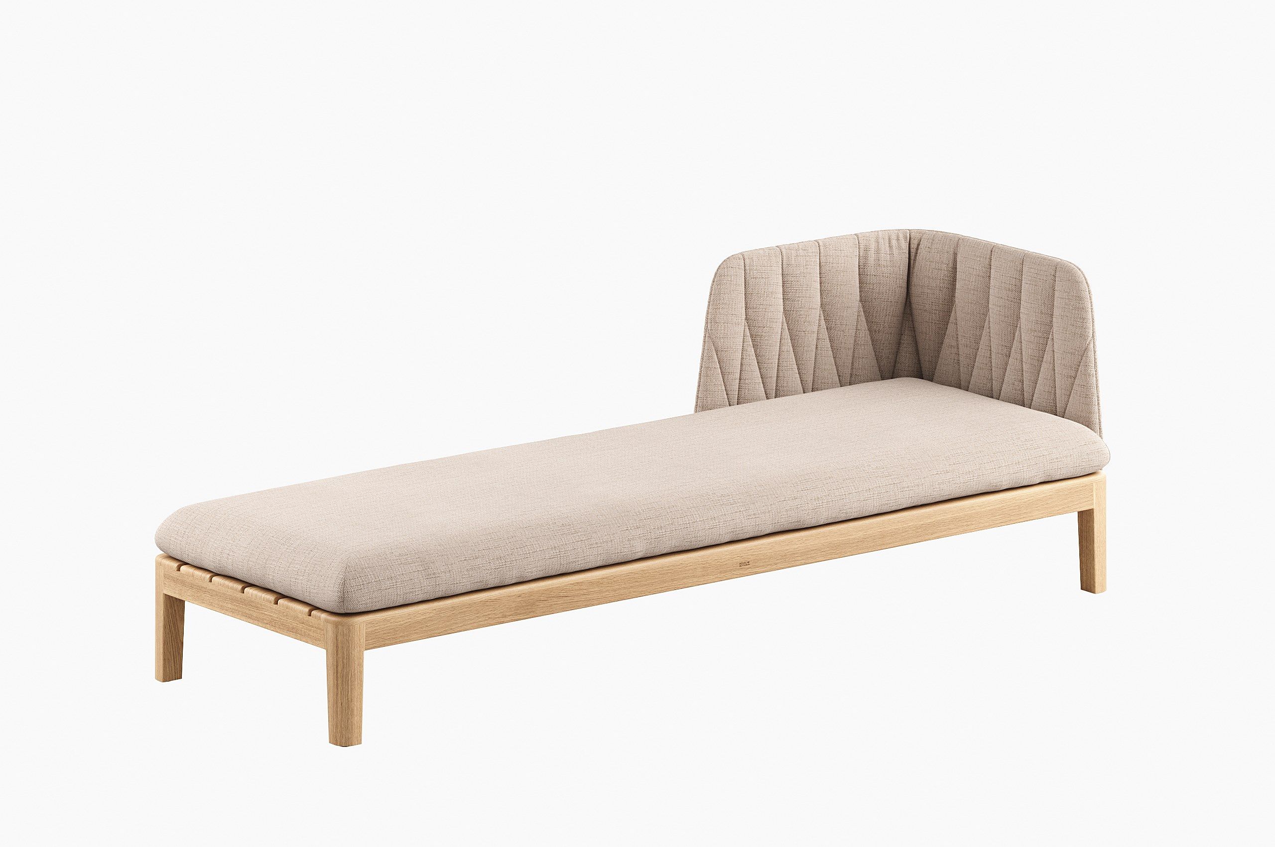 Садовая спальная кровать, обитая тканью и тиком Royal Botania Calypso Lounge ARCH-00150106 - Вид №7