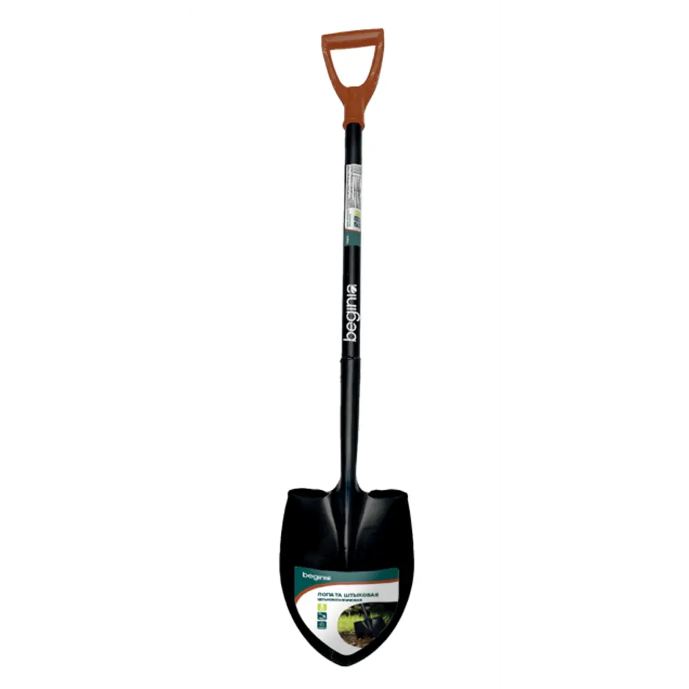 Лопата штыковая BEGINIA изогнутая 120 см 89436268 STLM-1580279