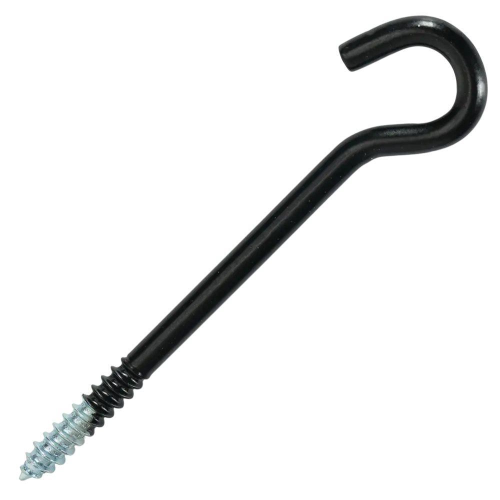 Шуруп-крюк RAL9005 8x100 мм сталь 2 шт Santreyd STLM-2194353