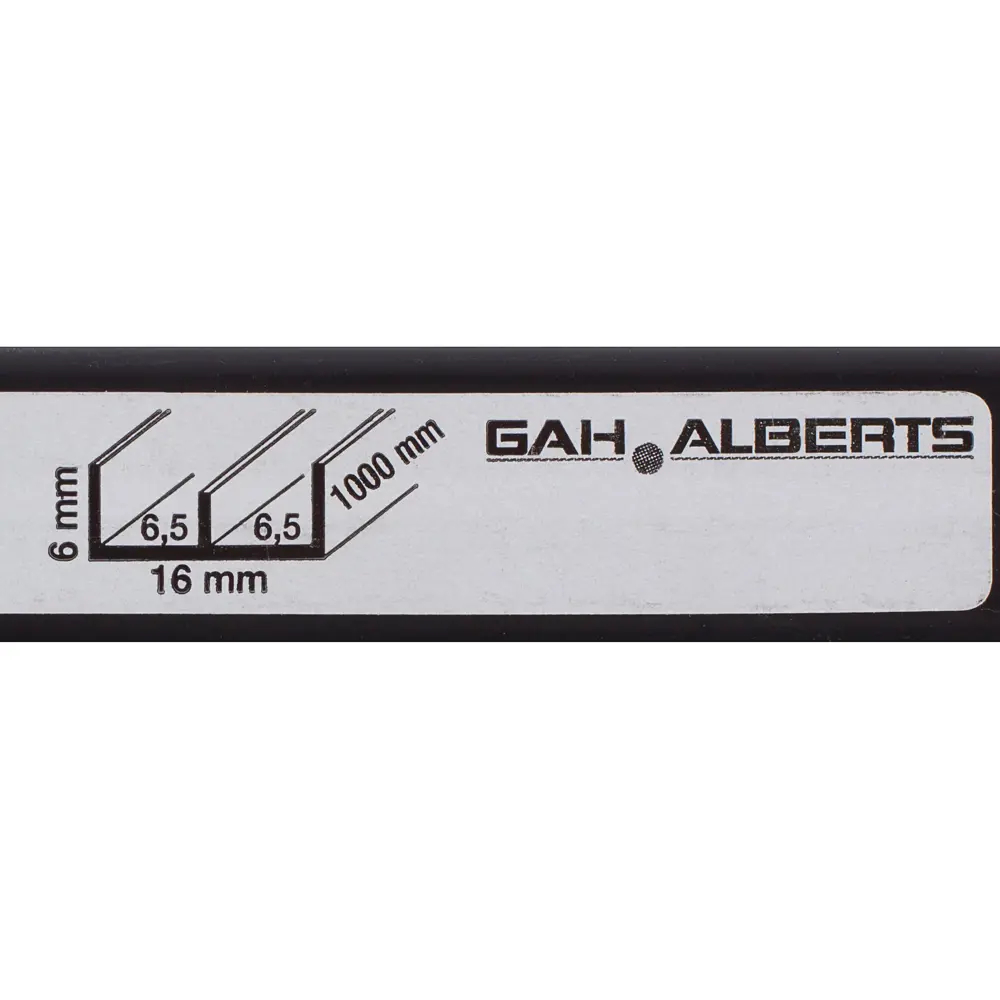 Ш-Профиль нижний Gah Alberts 6.5x5x1000 мм ПВХ цвет чёрный 11645074 STLM-2076441 Santreyd  - Вид №1