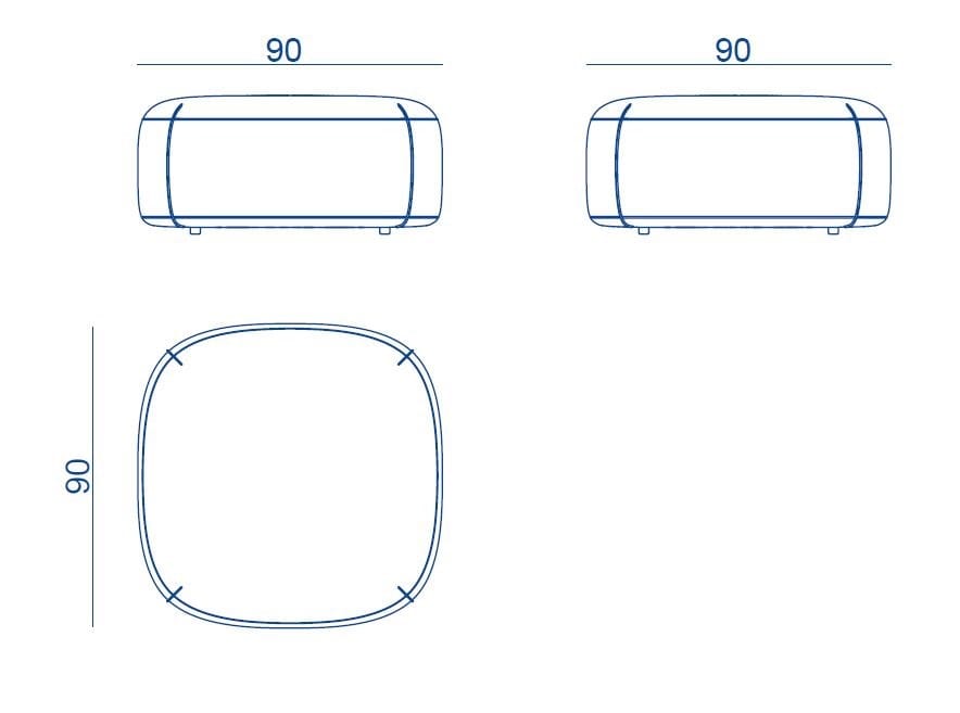 Ткань пуф Lebom Ко Тао ARCH-00130373 - Вид №6