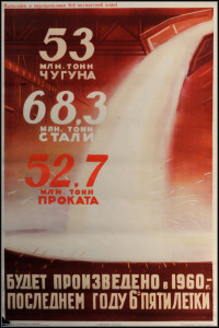 90703432 Оригинальный советский плакат СССР 1956г посвященный металлургической промышленности 57x40 см в раме STLM-0345819 NONAME