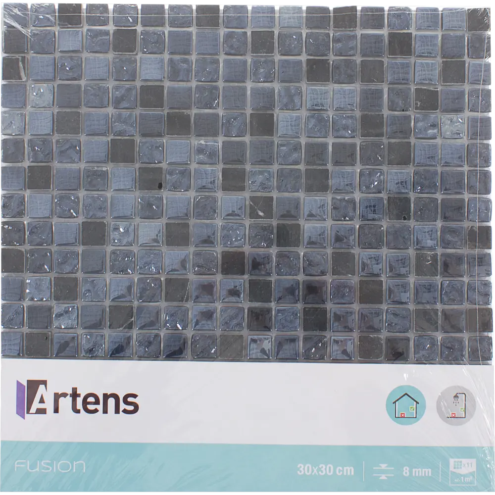 Мозаика мраморная Artens Future 30x30 см цвет черный STLM-2160933 - Вид №6