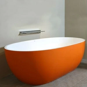 Ванна отдельностоящая Stone One Colour Touch Orange