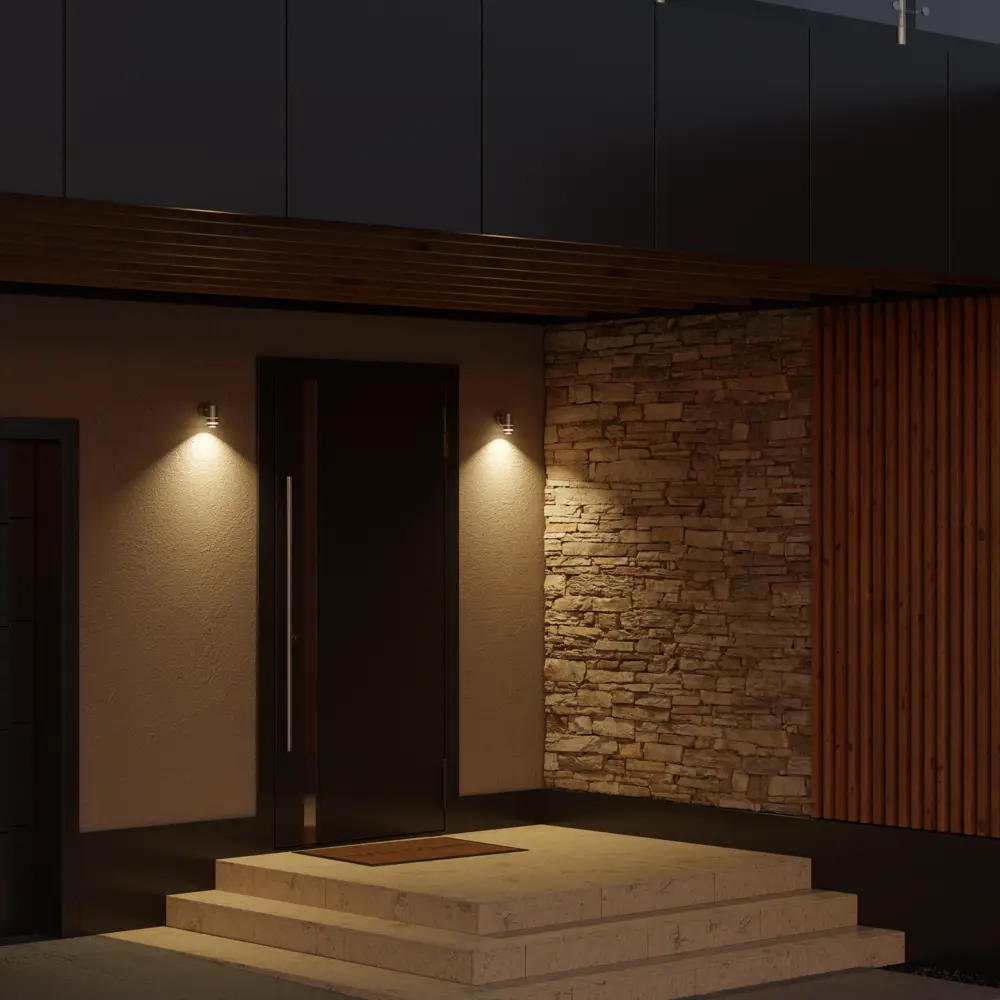 Светильник уличный настенный Apeyron 35 Вт IP54 цвет хром STLM-2095076 - Вид №6