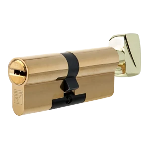 Цилиндр Apecs Premier XR-60-C15-G, 30x30 мм, ключ/вертушка, цвет золото