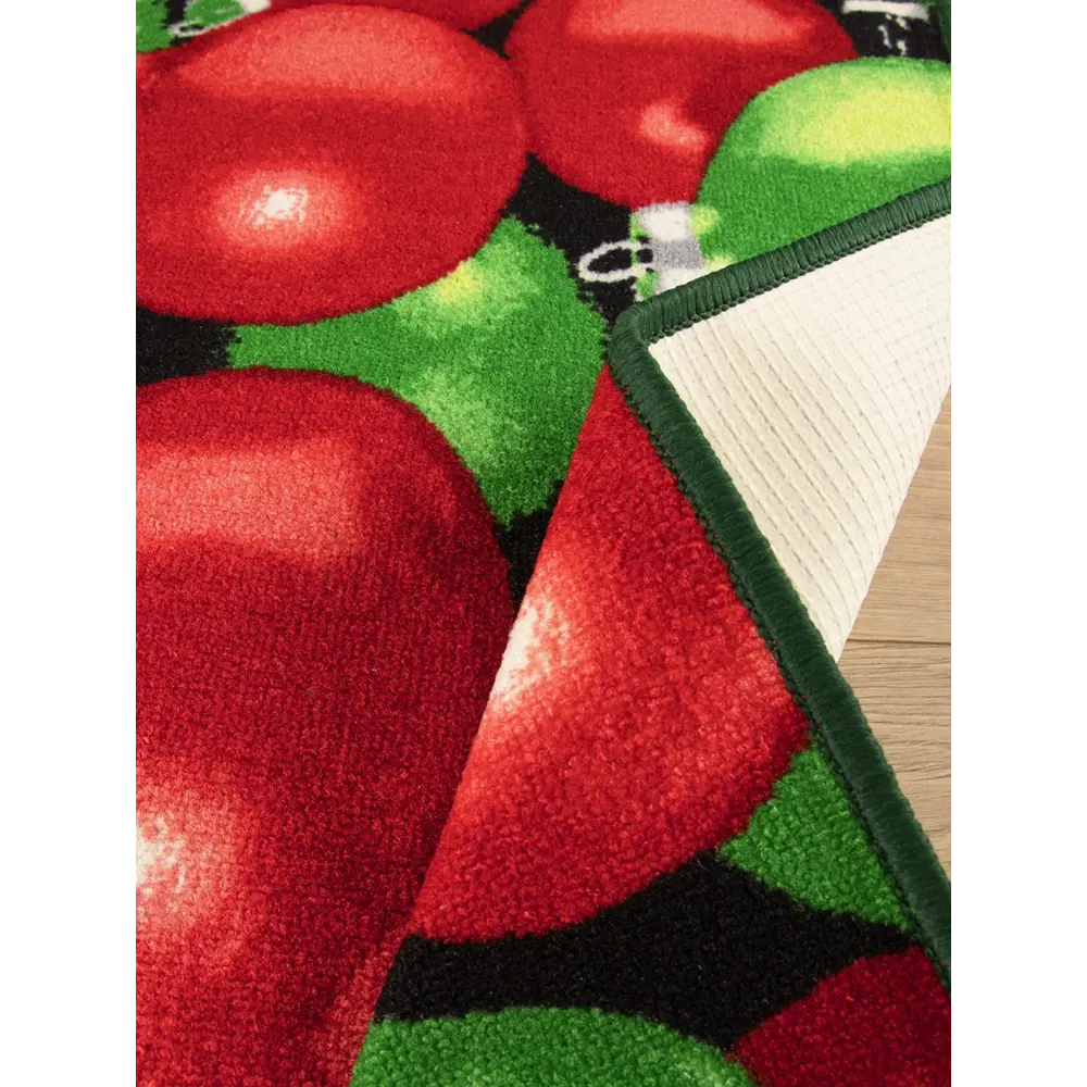 Коврик Новогодние шары 40x60 см нейлон цвет мультиколор CTIM STLM-2192383 - Вид №4