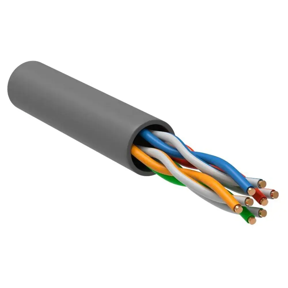 Кабель витая пара ITK U/UTP cat 5e 4x2x24 AWG PVC цвет серый Santreyd STLM-2203905