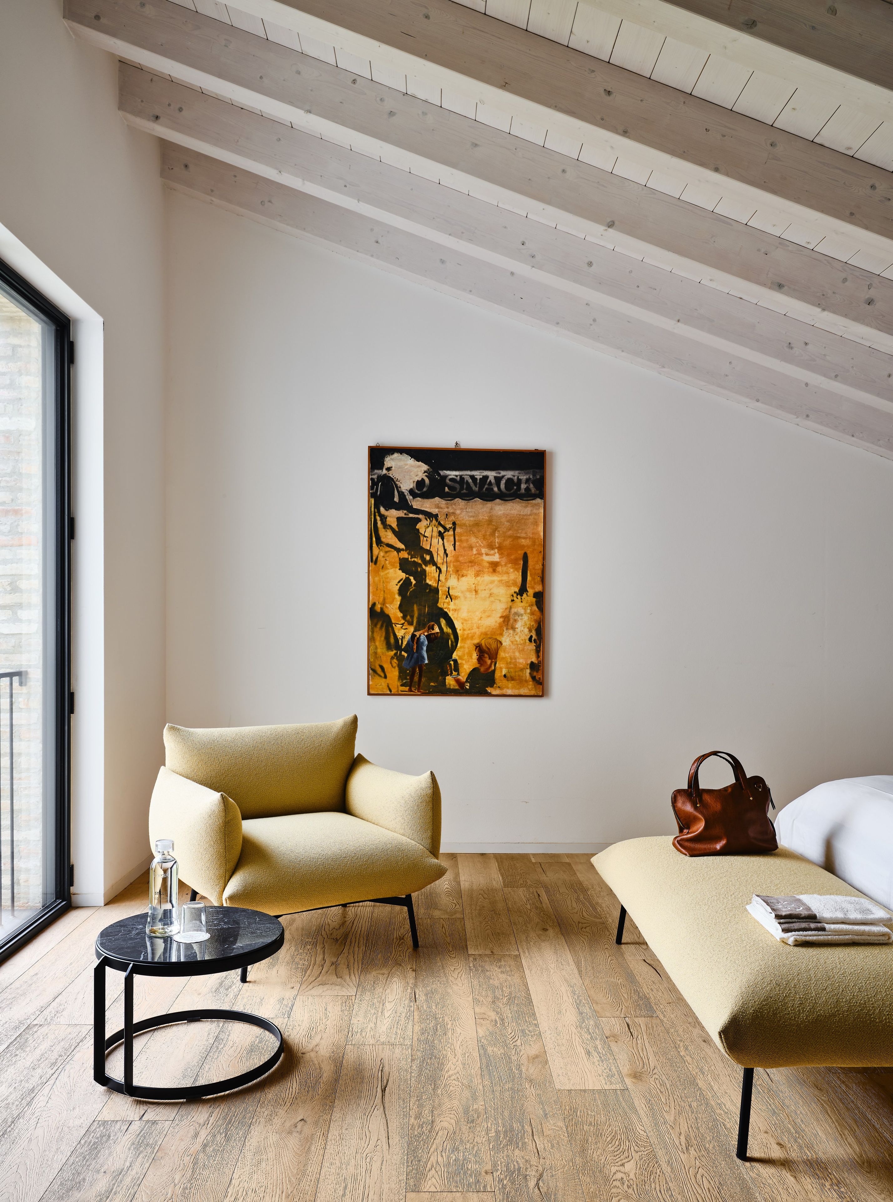 Прямоугольный пуф из ткани Midj площадь ARCH-00092531 - Вид №3