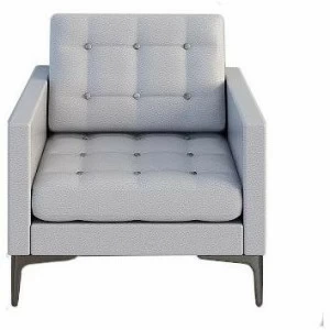 Grado Design Стеганое кожаное кресло с подлокотниками Cover Cov-sf-01-1s