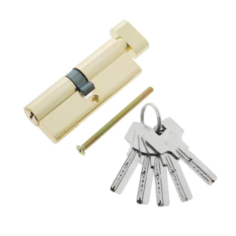 Цилиндр Standers ключ/вертушка 40х40 золото, TT-CANB4040GD STLM-2101942 - Вид №1