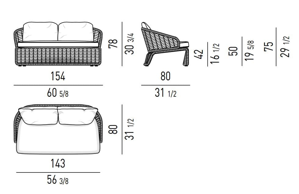 Открытый диван Minotti Halley Outdoor ARCH-00035269 - Вид №4