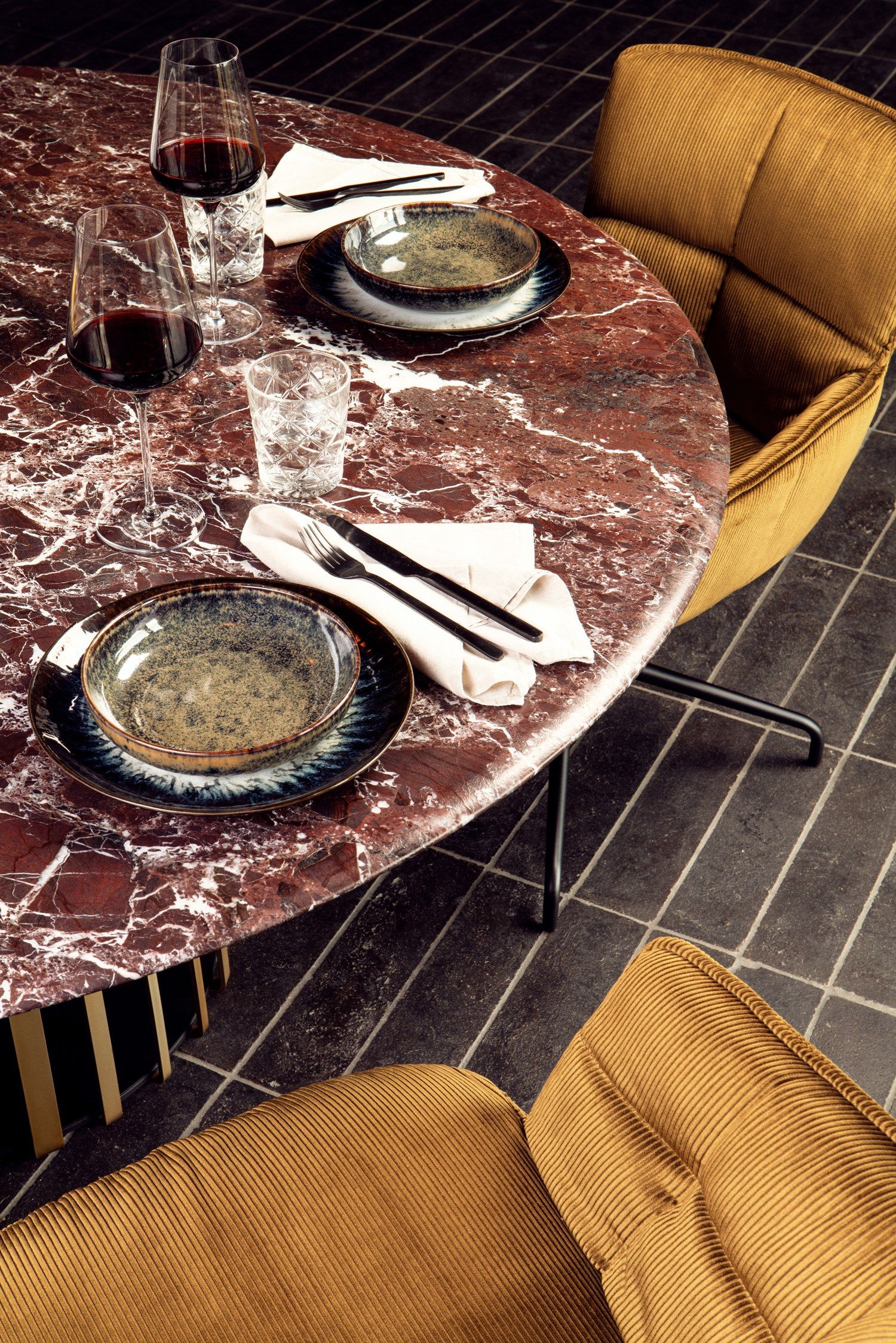 Круглый обеденный стол из массива дерева с Lazy Susan JANUA BC 07 BASKET ARCH-00077084 - Вид №6