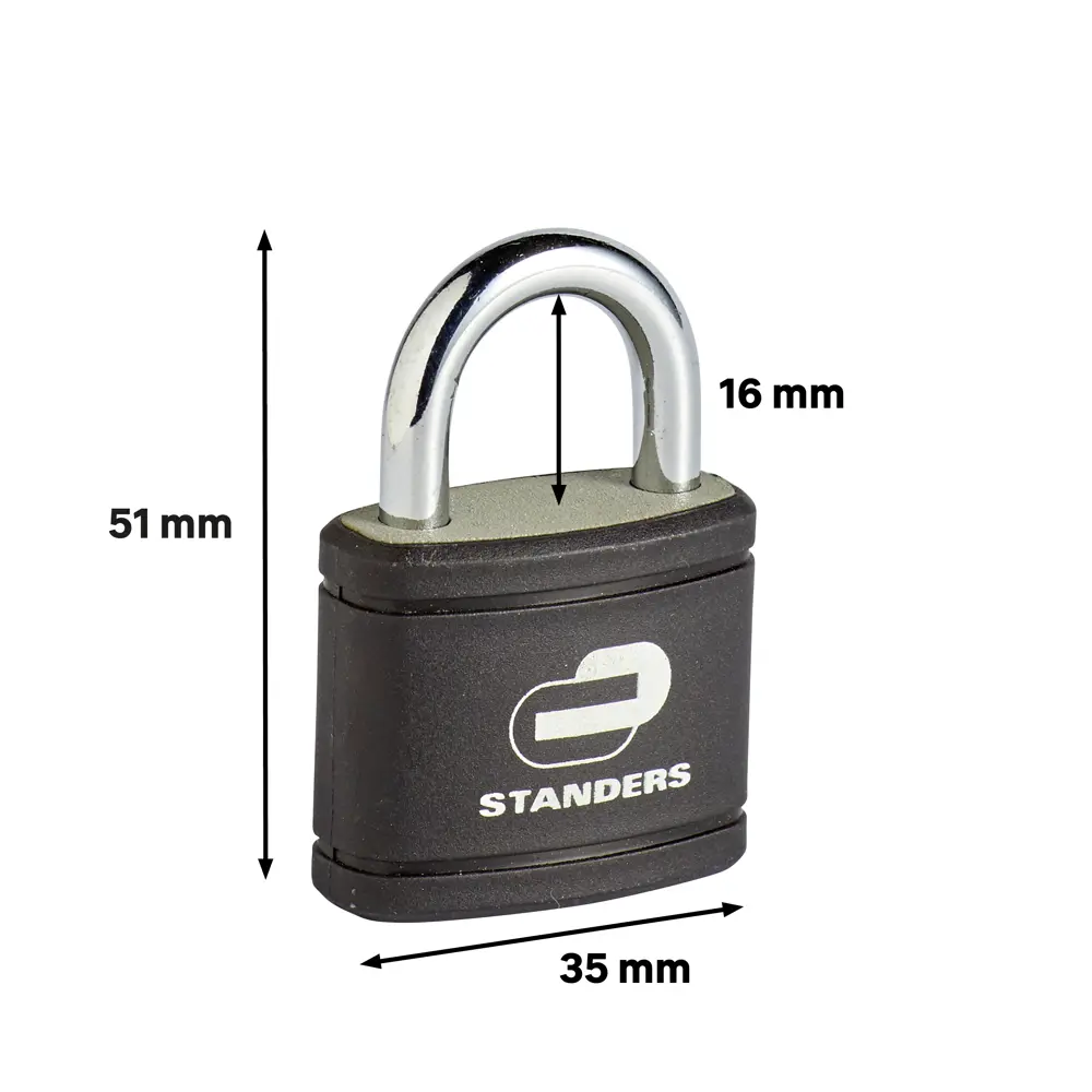 Замок навесной Standers 35x30 мм, чугун, 3 шт STLM-2199175 - Вид №5