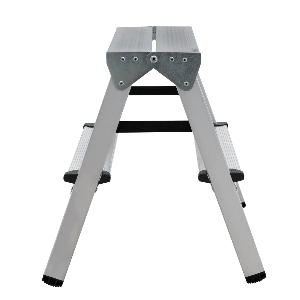 Стремянка двухсторонняя Новая Высота Kroft 1120 2 ступени алюминий STLM-2044049 - Вид №3