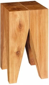 e15 Табурет / журнальный столик из массива дерева  St04