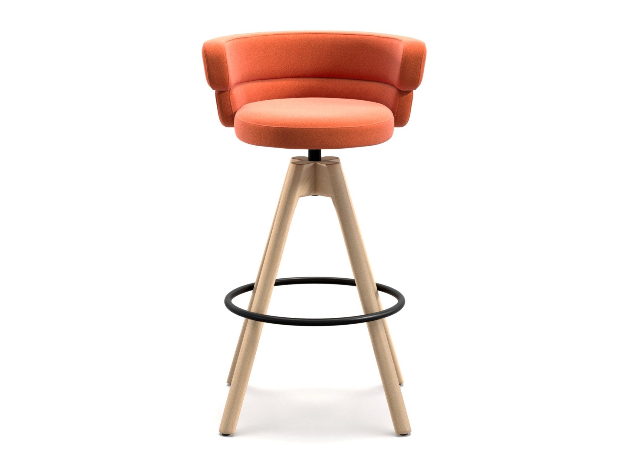 Высокий стул из ткани с подставкой для ног arrmet Dam ARCH-00101158