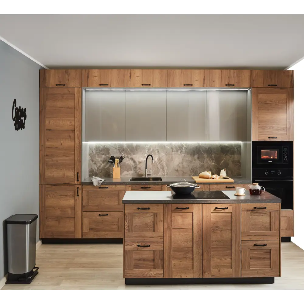 Фасад кухонного шкафа Рошаль 39.7x25.3 см KONSENSA ЛДСП цвет темное дерево STLM-2164283 - Вид №8