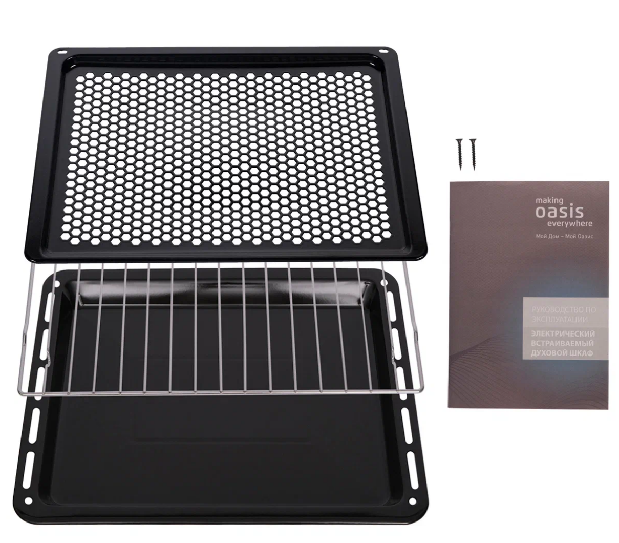 9161246 Электрический духовой шкаф Oasis D-SBN серебристый STDN-0108746 - Вид №4