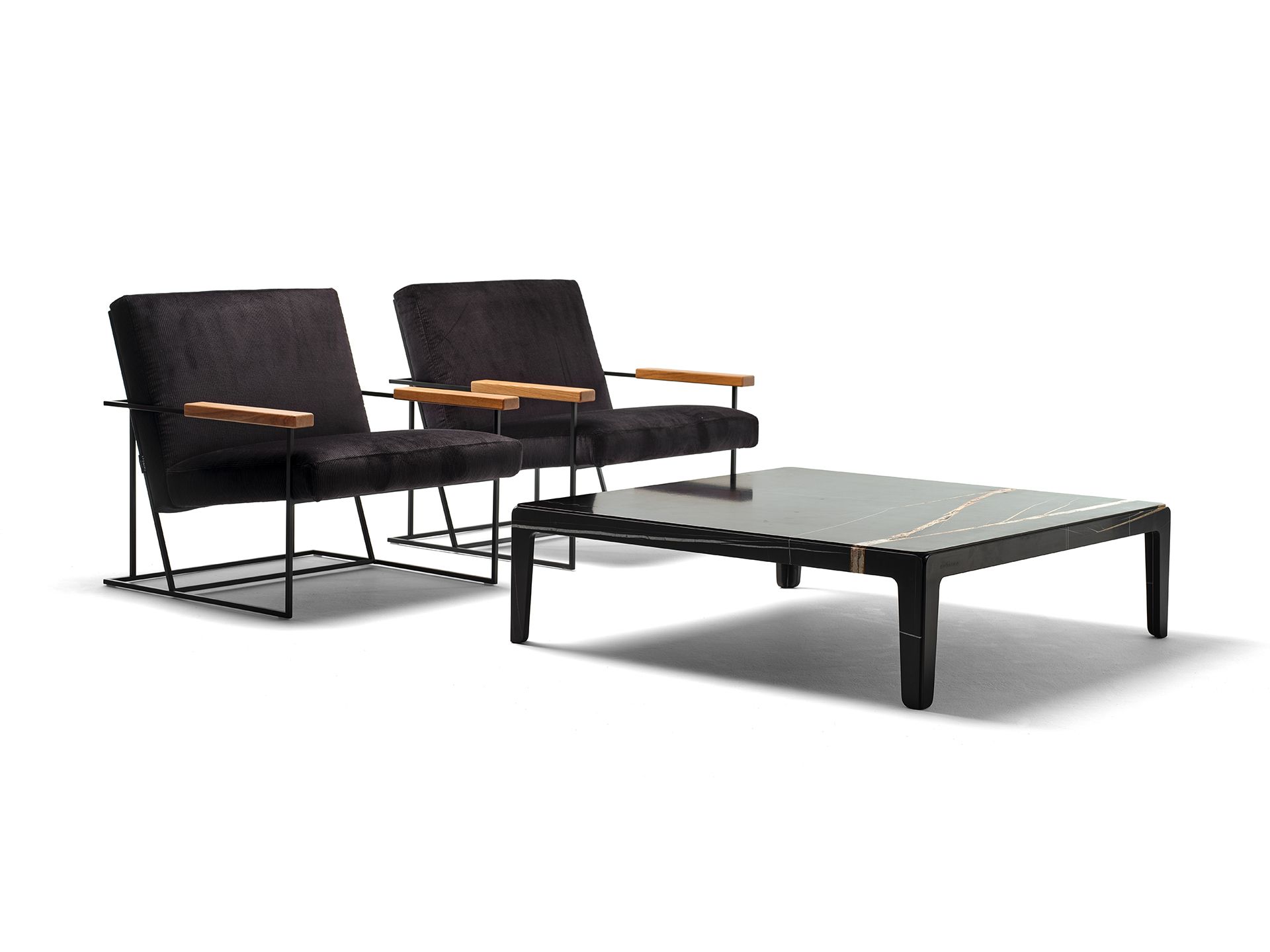 Мраморный квадратный низкий журнальный столик EPÒNIMO Rock ARCH-00088673 - Вид №2