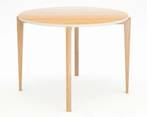 Обеденный стол круглый деревянный 100 см Circus Compact TORY SUN CIRCUS COMPACT 338625 Дуб сонома;бежевый