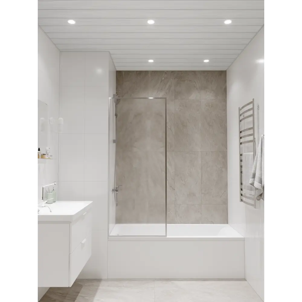 Набор реек 2.5x1 м цвет серебристый металлик, без раскладки БАРД STLM-2010738 - Вид №2