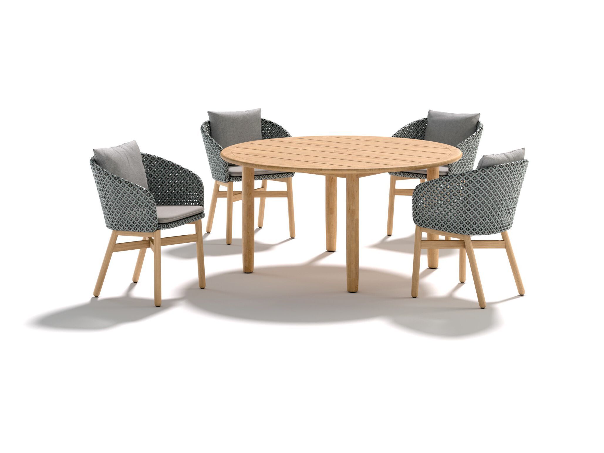 Круглый стол из тикового дерева DEDON TIBBO ARCH-00010804