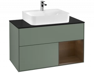 Villeroy&Boch Тумба под раковину Прямоугольная версия F122GNGM Finion Olive Matt Lacquer