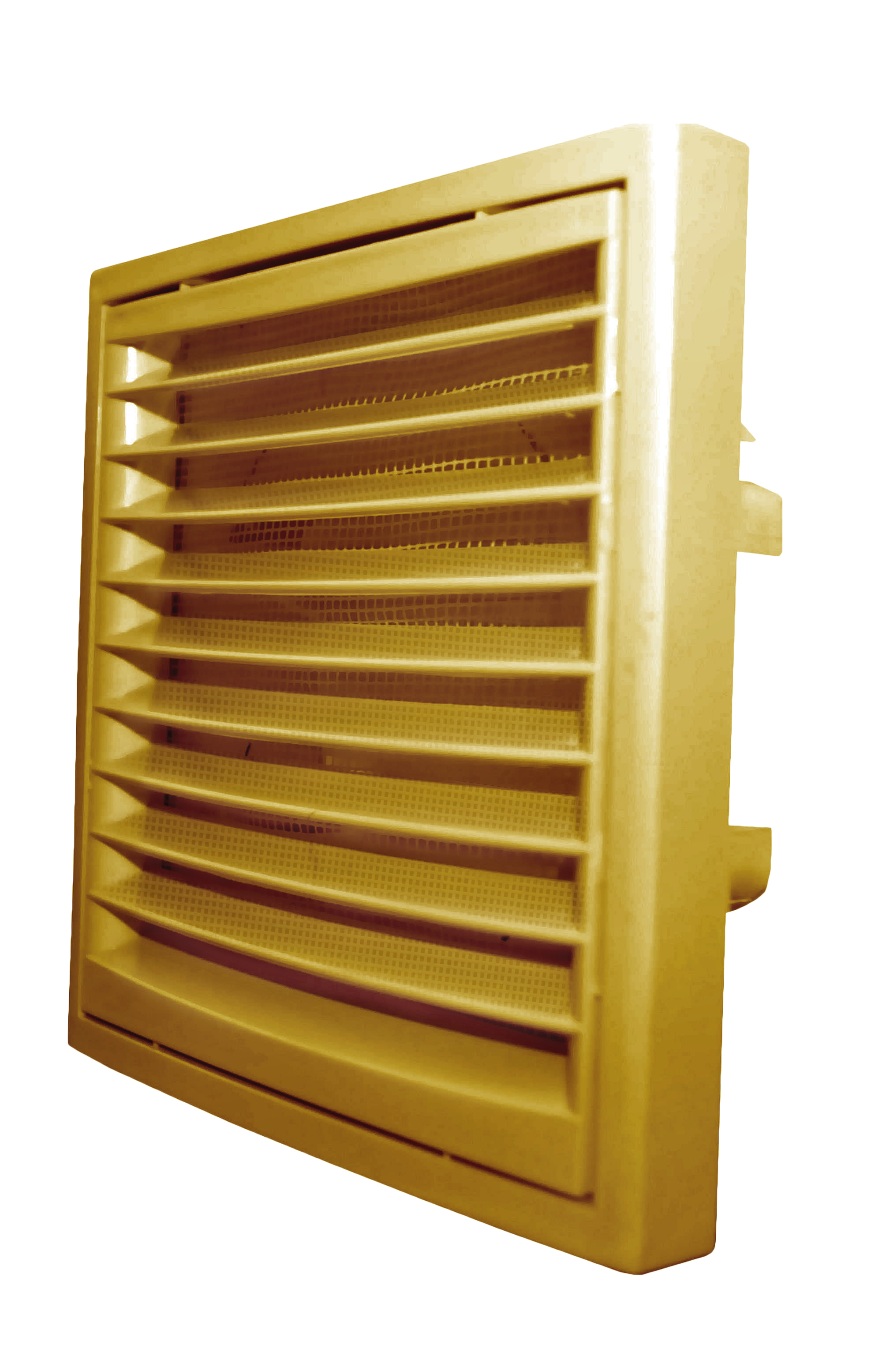 92720716 Решётка вентиляционная KR Ф100/125 140х140 мм пластик цвет золотой STLM-0540480 DOSPEL
