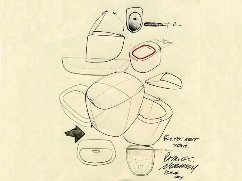 Керамическое биде с переливом Ceramica Flaminia Mono' ARCH-00008467 - Вид №4