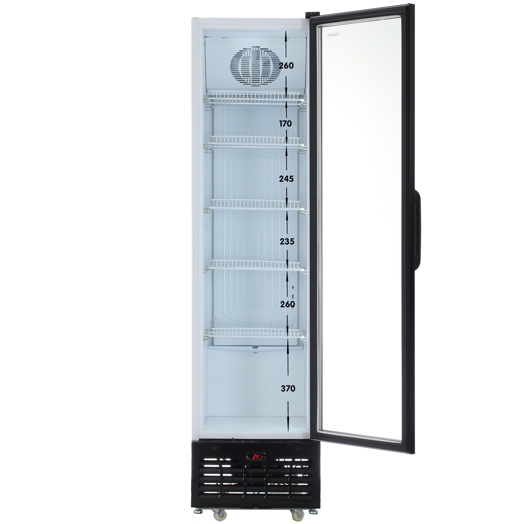 9008699 Холодильная витрина   Бирюса B300D белый STDN-0141452 - Вид №1