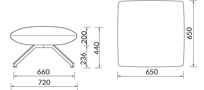 Ткань мягкий пуф ALMA DESIGN X Pouf ARCH-00069505 - Вид №2