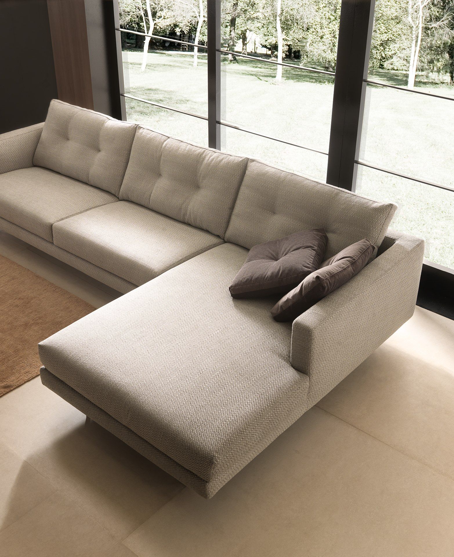 Секционный тканевый диван с полуостровом VALENTINI Maxime ARCH-00031870 - Вид №3