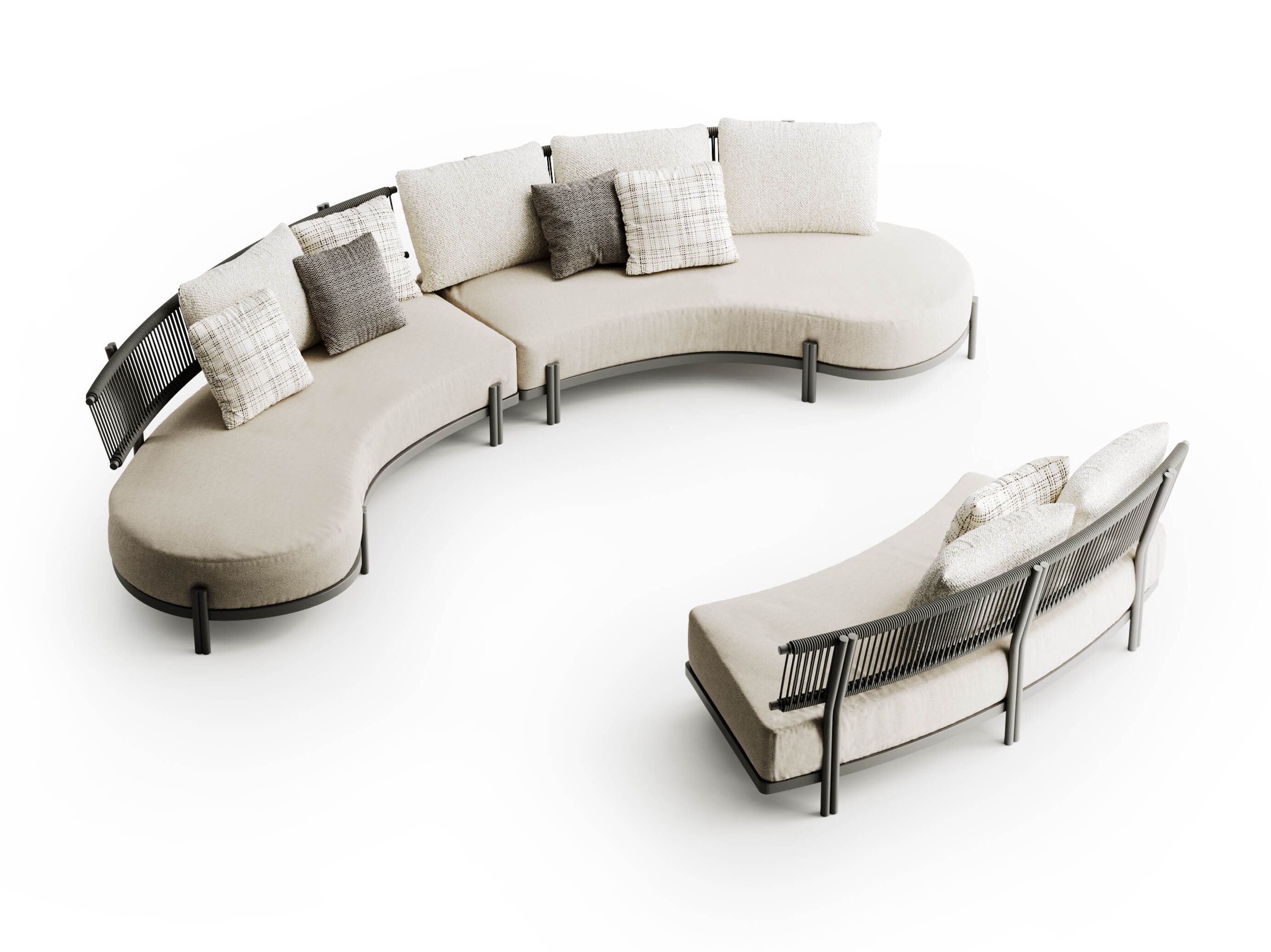 Тканевый модульный садовый диван Atmosphera Лотос ARCH-00038492 - Вид №16