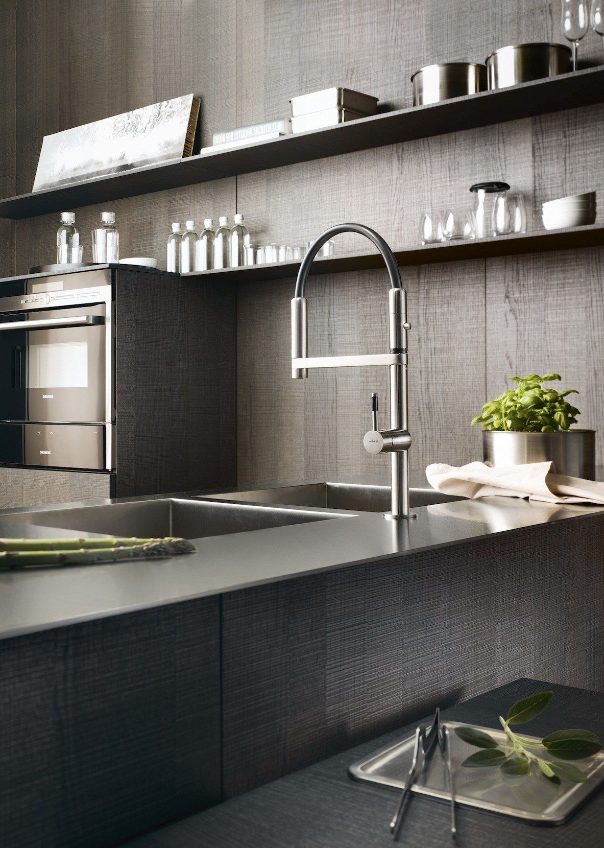 Профессиональный кухонный смеситель со съемным ручным душем Nobili Move ARCH-00060711 - Вид №3