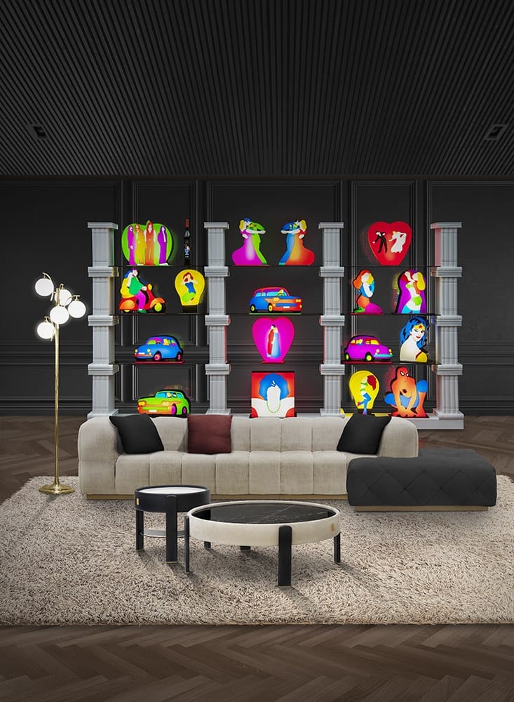 4-местный тканевый диван capitonné Formitalia Mayor ARCH-00143060 - Вид №4