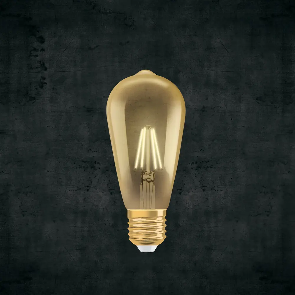 Лампа светодиодная Osram филаментная E27 230 В 7 Вт/825 Edison STLM-2024646 - Вид №2