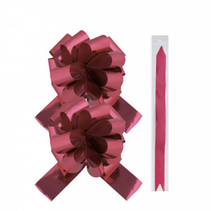 84730437 Бант затягивающийся цвет красный, 2 шт.