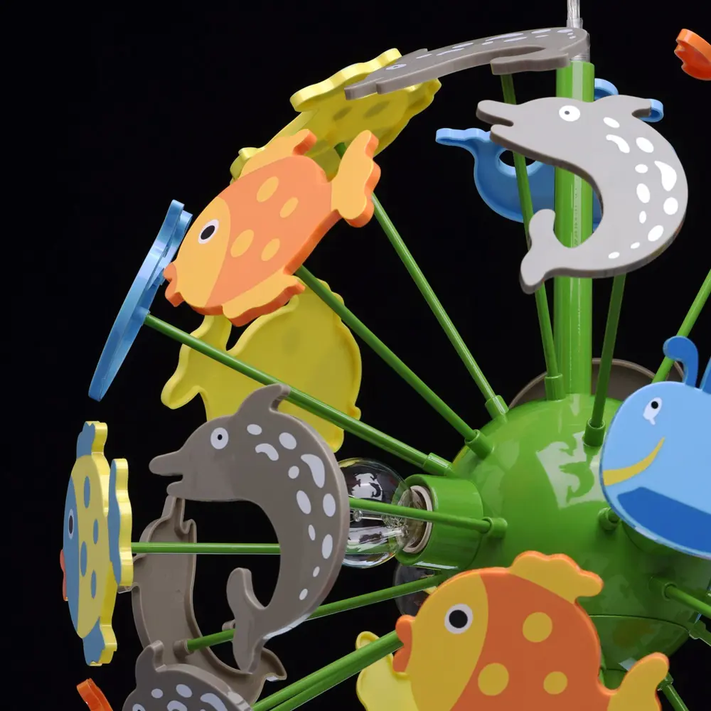 Люстра Улыбка 5xE14x40 Вт, металл/пластик, цвет мультиколор MW-Light STLM-2083674 - Вид №8