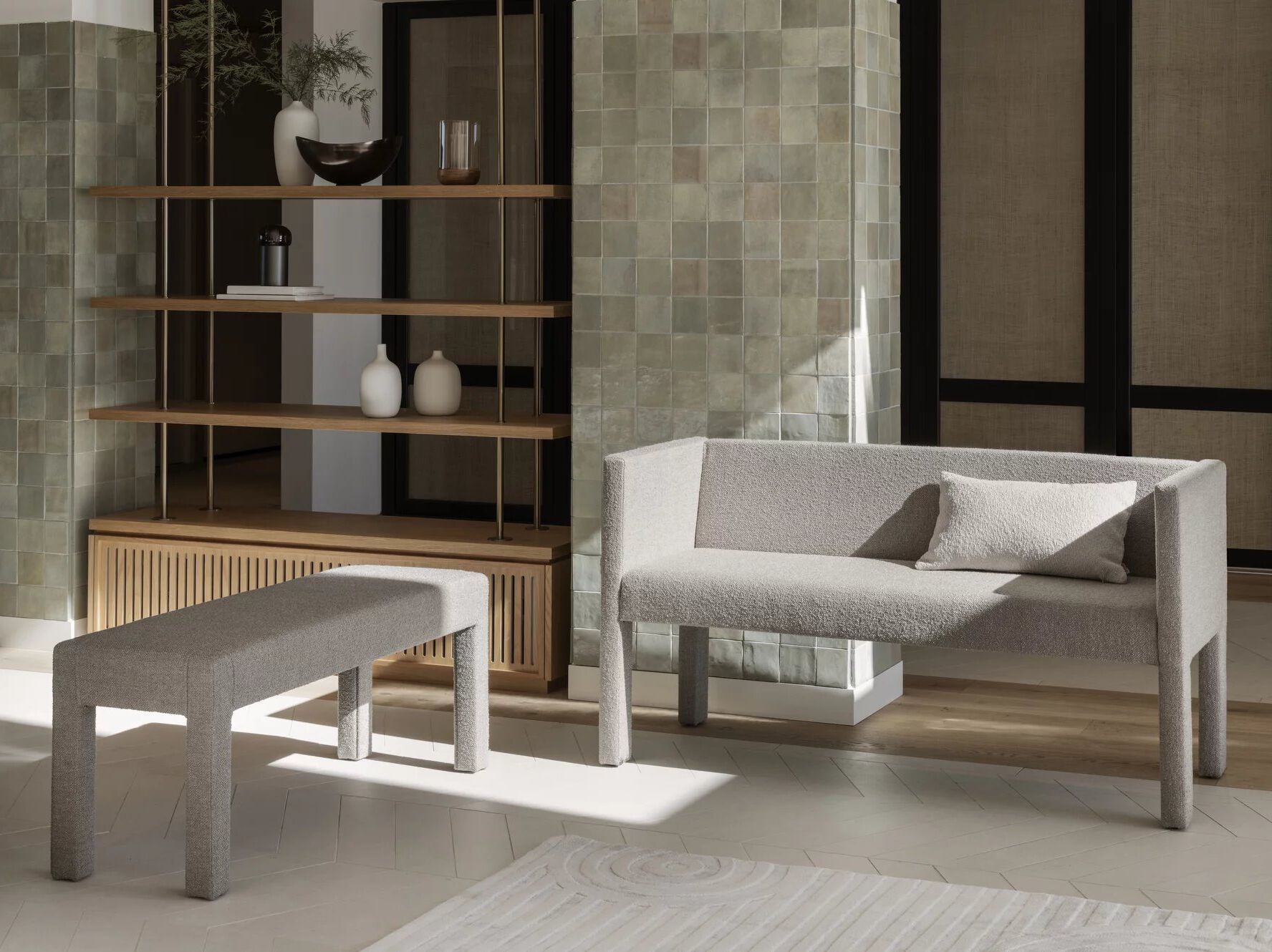 Мягкая скамейка из ткани blomus Sitta ARCH-00014710 - Вид №2