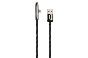 17264460 Дата-кабель U34 USB - Lightning с индикатором, боковой, черный SJ362USB01 УТ000019978 USAMS