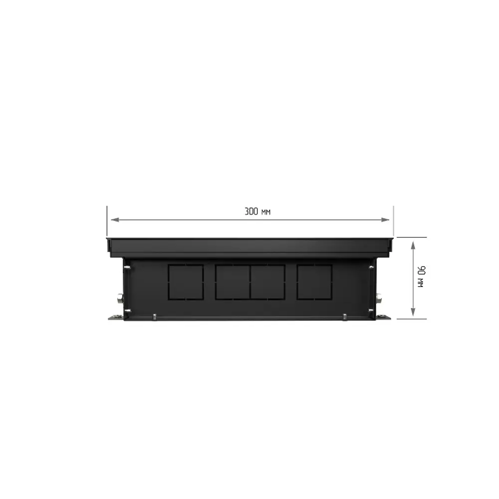 Внутрипольный конвектор Royal Thermo Atrium 1600x300x90 мм боковое подключение 1 теплообменник с решеткой STLM-2180088 - Вид №6