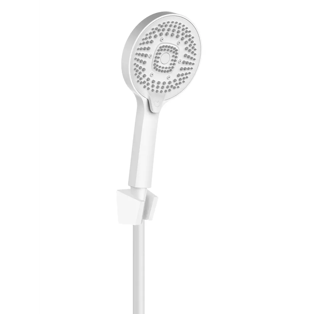 Набор из лейки со шлангом и держателем для душа Iddis 5 режимов цвет белый Odda STLM-2175891 - Вид №2