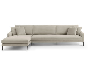 Тканевый диван с полуостровом